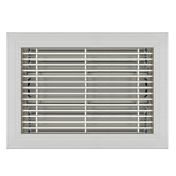 8 X 12 Classic Floor Register - Satin Anodized